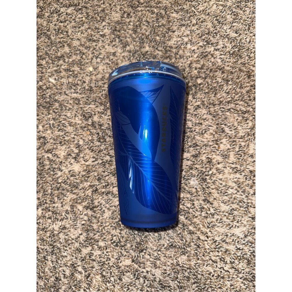 Starbucks 16oz Blue Floral
